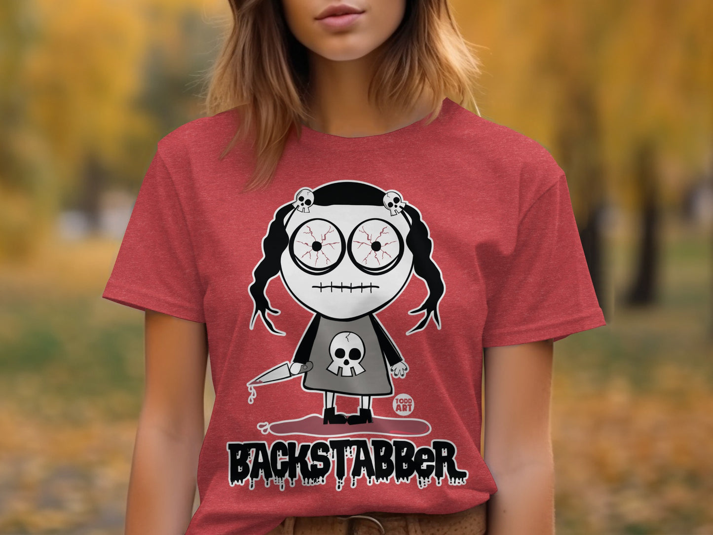 Backstabber Graphic T-Shirt Halloween Gift Item