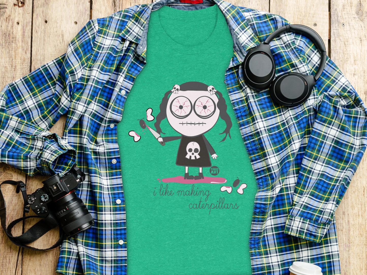 I Like Making Caterpillars Character Tee Shirt