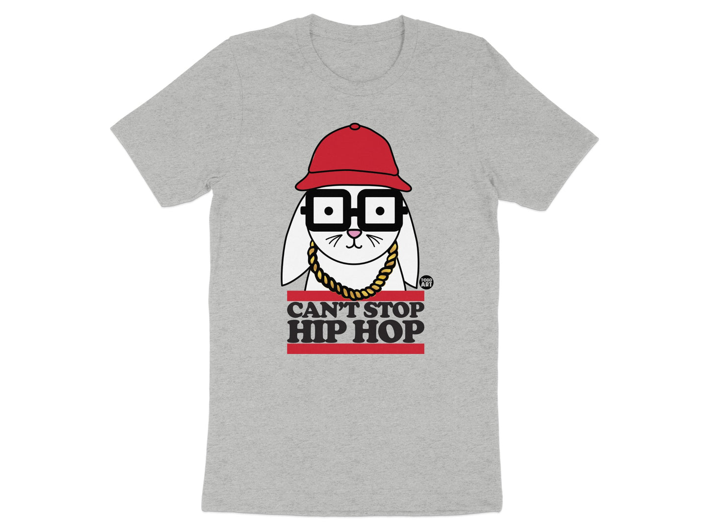 Can't Stop Hip Hop Rabbit Graphic T-Shirt product type
