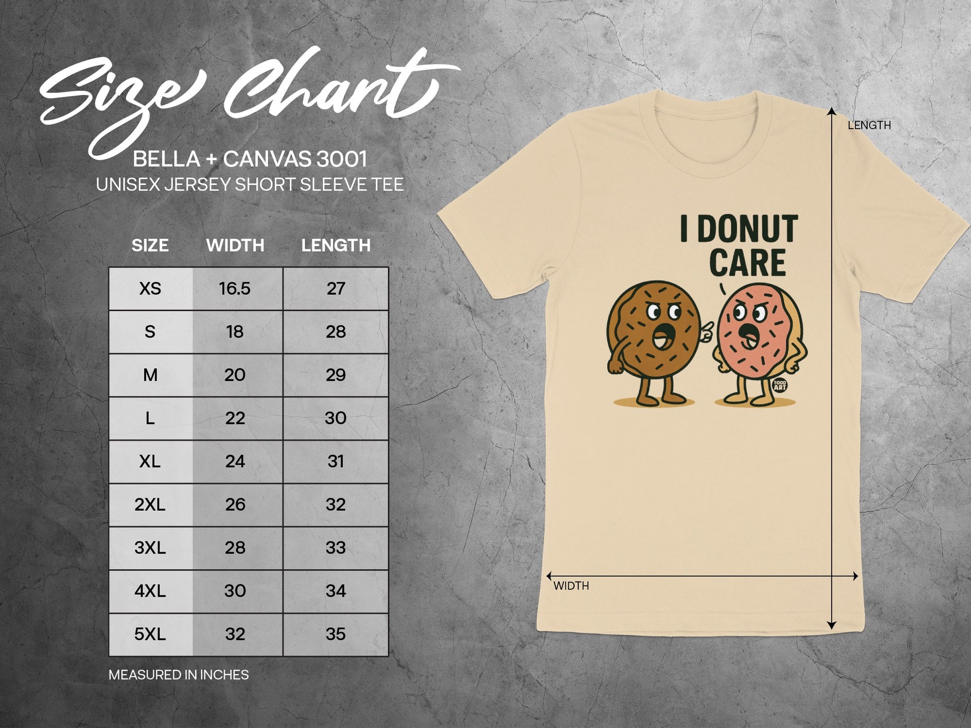 I Donut Care Graphic Unisex T-Shirt product