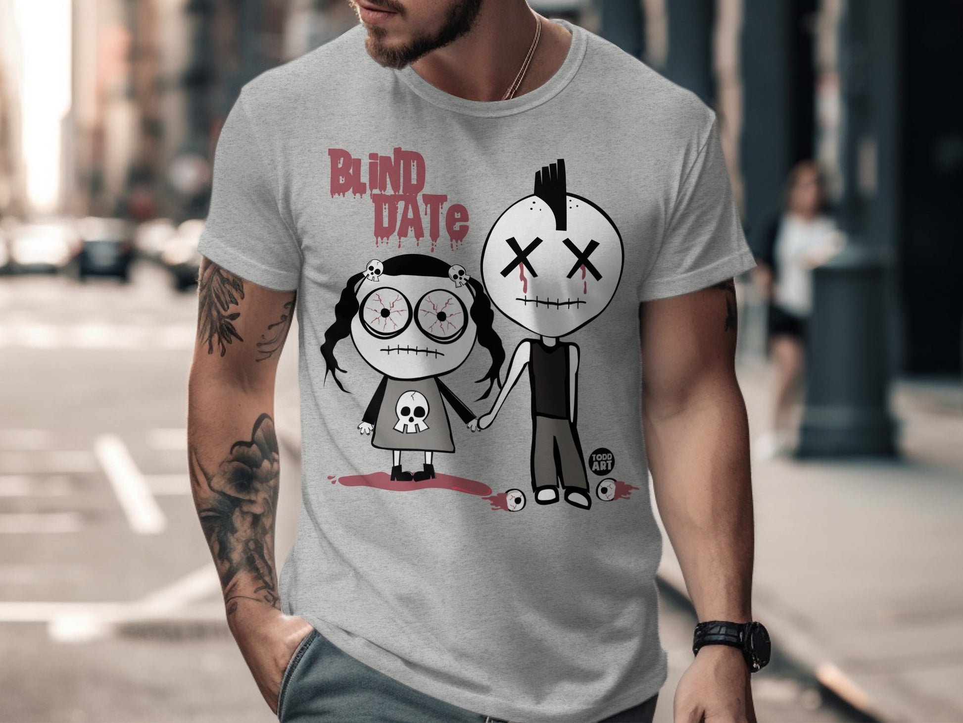 Blind Date Graphic T-Shirt with Unique Design